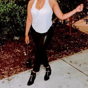 H&M faux leather pants - PRICE DROP